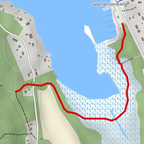 Verbindungsstrecke vom Hafen Kontiolahti zu den Kontion-Wanderwegen