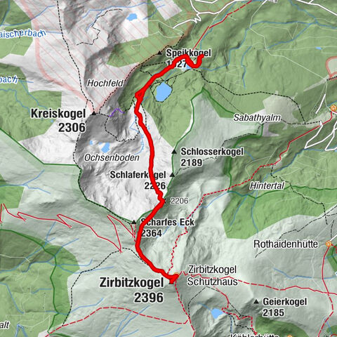 Zirbitzkogel, 2396m, von Winterleiten Hütte