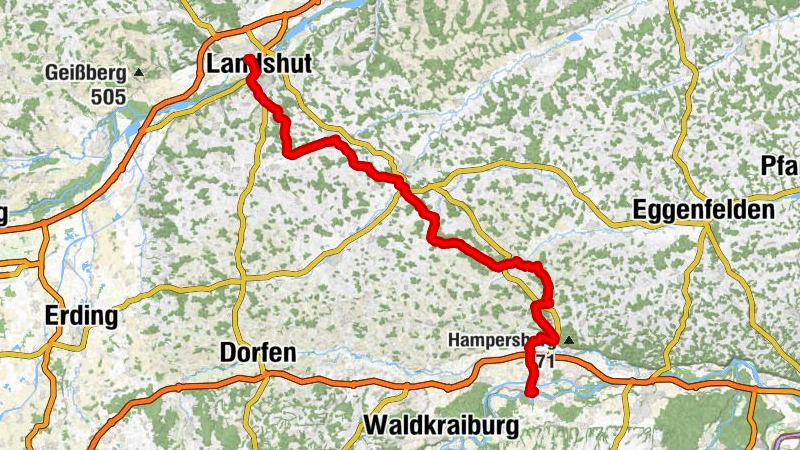 Mühldorfer Radlstern: Mühldorf-Landshut