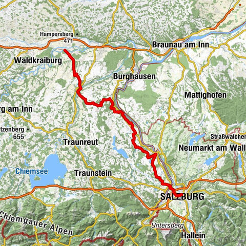 Mühldorfer Radlstern: Mühldorf-Salzburg