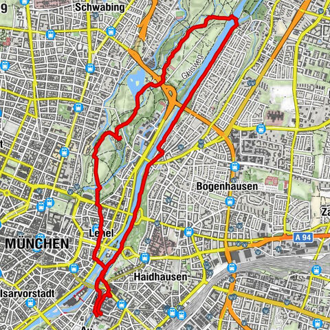Isar West durch den Englischen Garten by Wilson Holz