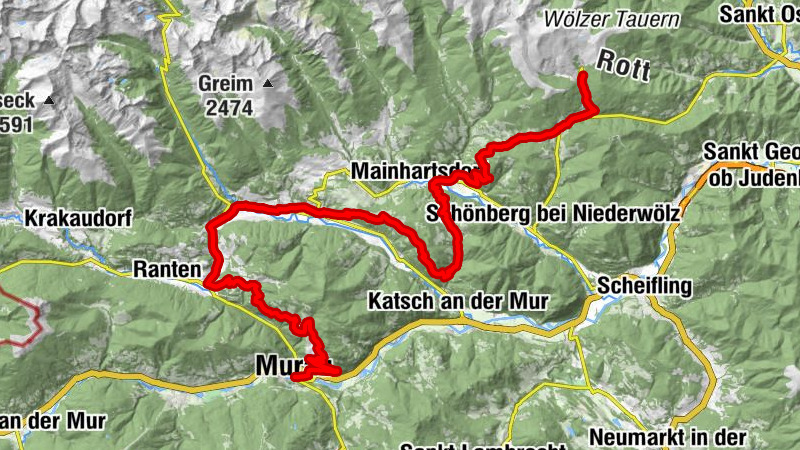 Alpentour Genusstour Murtal Tour 3. Etappe Murau - Lachtal