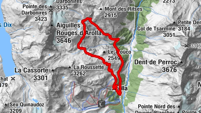 Circular hike to Cabane des Aiguilles Rouges and Lac Bleu