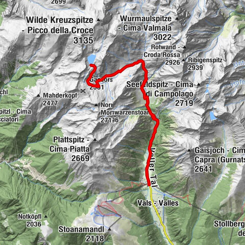 Vals-Fanes Alm- Labesebenalm Wilder See MTB u Hike