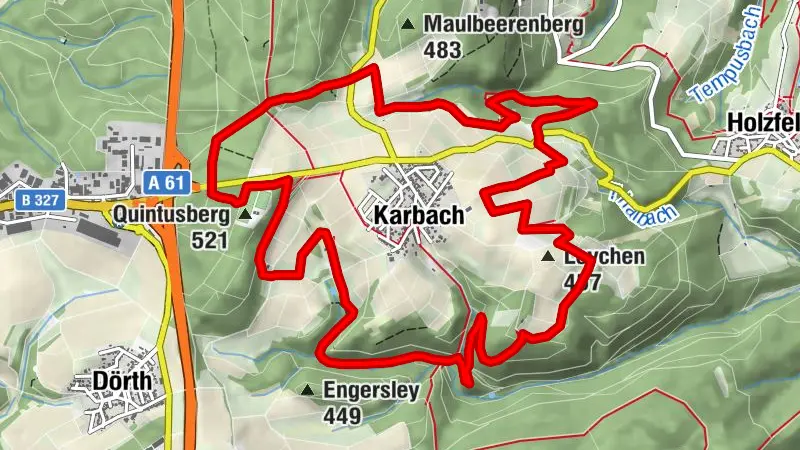 Rheinhöhen route St. Quintin