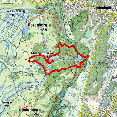 Oranje route waterleidingduinen