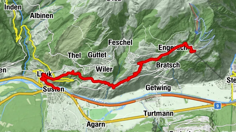 Leuk sun mountains