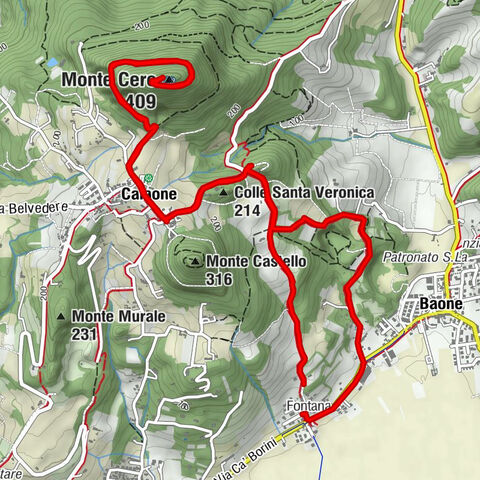 Salita al monte Cero