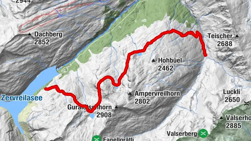 Trailrun 3-Lake route