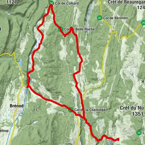 Cycling route: Plateau de Retord entre combes et cols