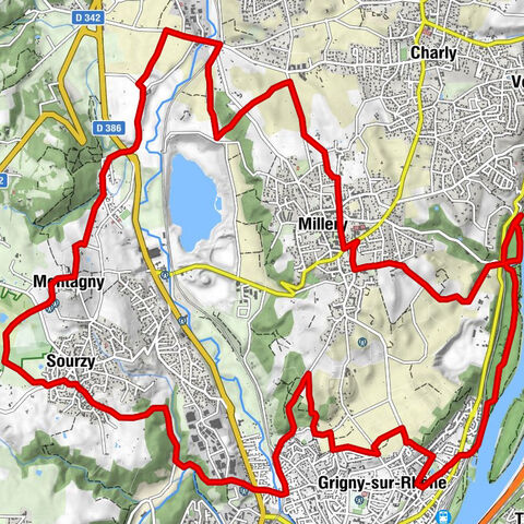 Circuit VTT 222 - Les Lônes du Rhône