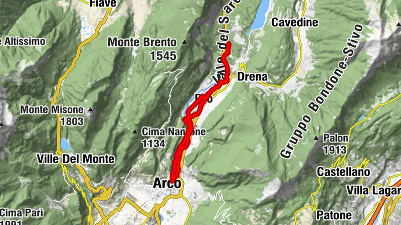 Along the Sarca cycle path: from Arco to Fies
