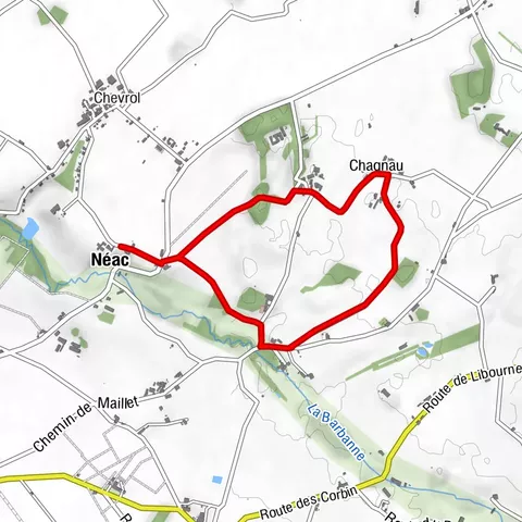 Boucle pédestre : sur les chemins de Néac