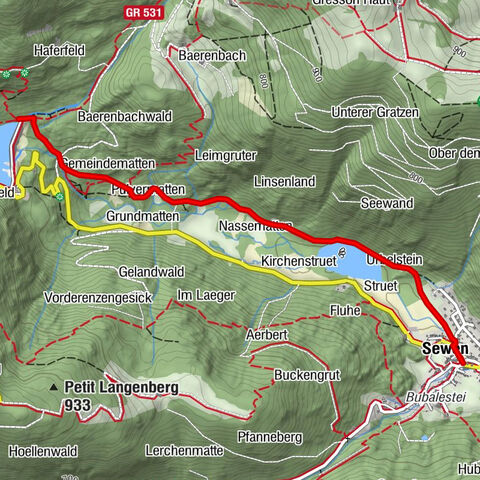 Family route: Lakes of Sewen and Lake Alfeld