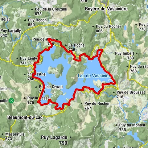 Tour du lac de Vassivière, "Sentier de rives"