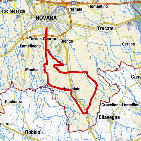 Landscape of Bassa Novarese