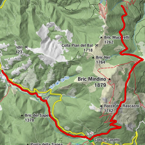 Sentiero Tanaro: Tappa 15:  Viola St Gree - Pamparato (Borgo di Valcasotto)