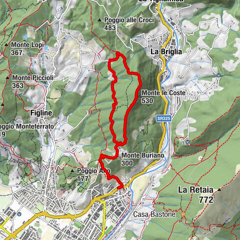 Prato - Santa Lucia - Monte Buriano - Monte le Coste