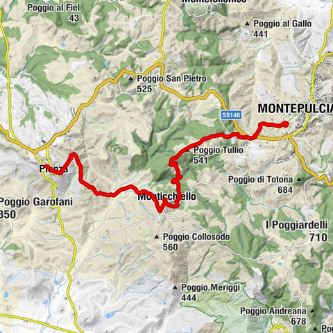 Montepulciano - Poggio Tullio - Monticchiello - Pienza