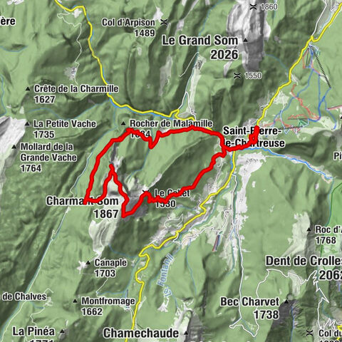 Patassière - Le Collet - Charmant Som - Saint-Pierre-de-Chartreuse