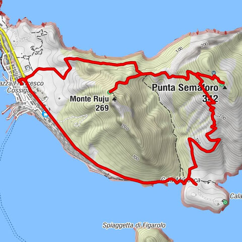 Golfo Aranci - Punta Semaforo - Monte Ruju - Figari/Golfo Aranci