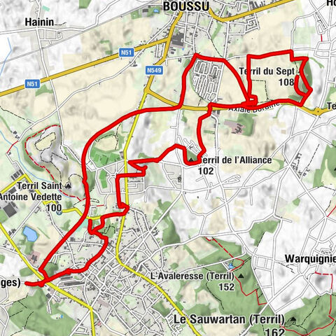 Dour - Terril de l'Alliance - Terril du Sept - Saint-Ghislain