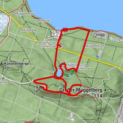 Köpenick - Waldspielplatz Promenade Teufelssee - Kleiner Müggelberg - Müggelturm-Baude