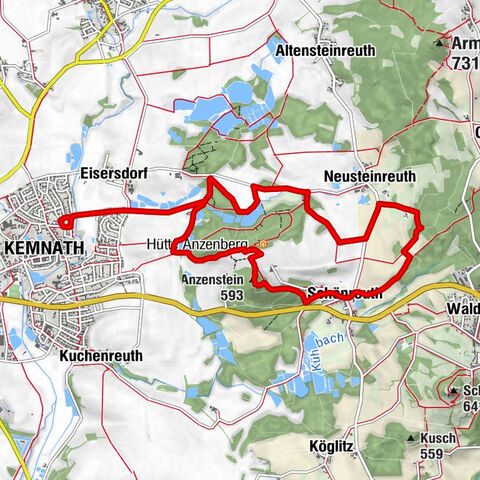 Kemnath - Eisersdorf - Anzenstein - Schönreuth