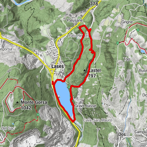 Tour of the Lases Lake and its sorroundings