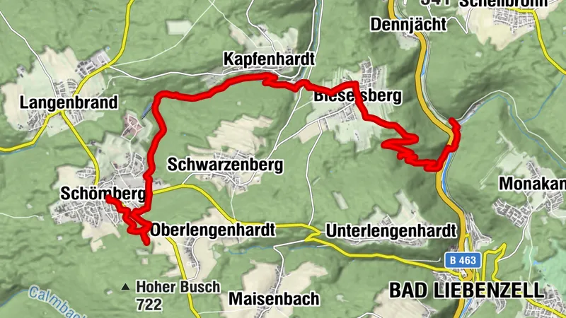 Anniversary hike "50 years Calw district" - stage 2 - From Monbach to Schömberg