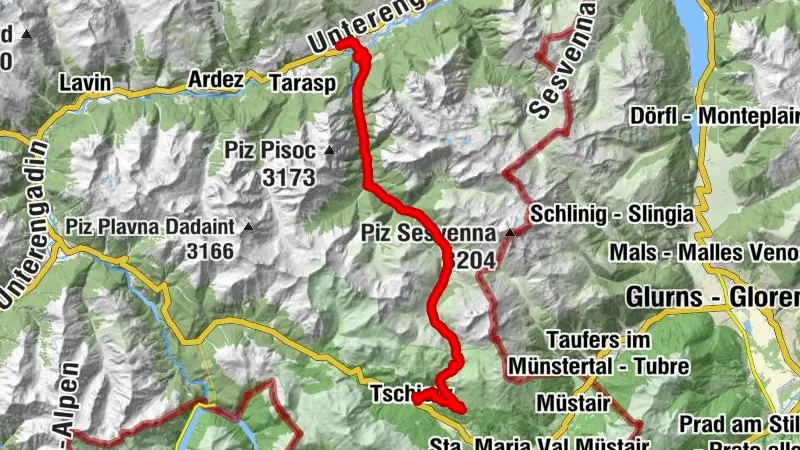 National Park Bike Marathon stage 1: Scuol – Tschierv [Switzerland Mobility no. 444]
