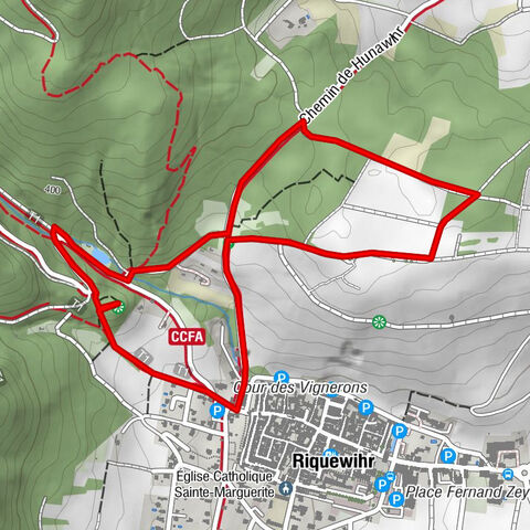 Interpretive trail 'Walk between sandstone forest and limestone slopes'