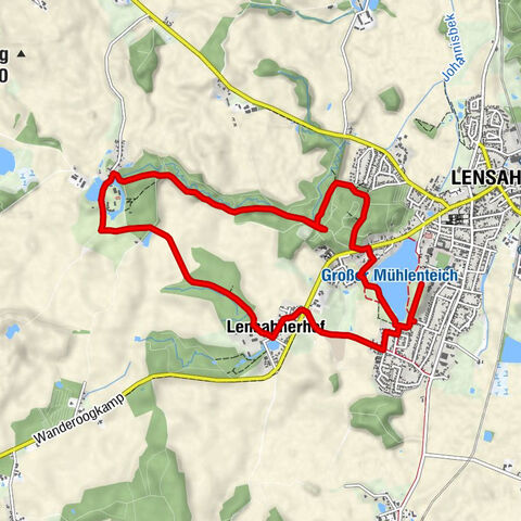 From the Mühlenteich in Lensahn to Gut Güldenstein