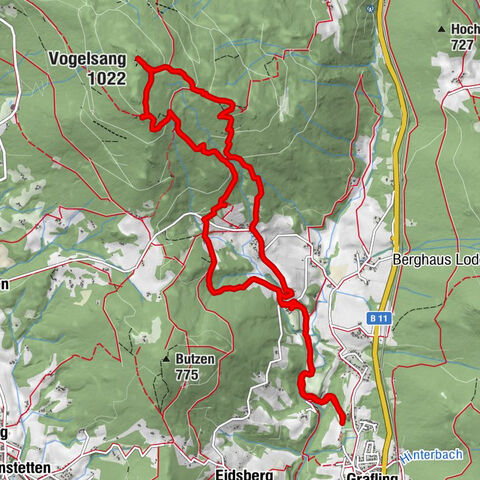 Von Grafling zum Regensburgstein und zum Klosterstein (Vogelsang)