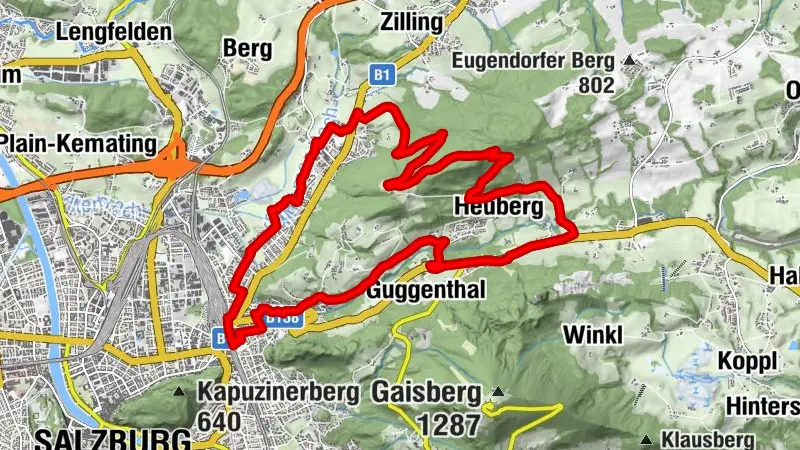 ASKÖ pleasure route on Salzburg Heuberg