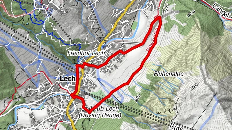 Flühenweg path