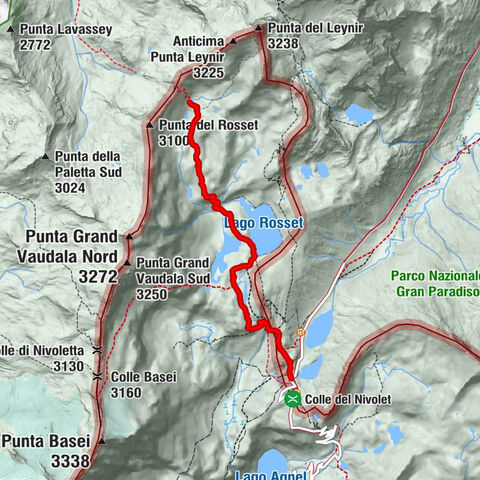 NIVOLET PASS Lakes Rosset, Leità and Chanavey