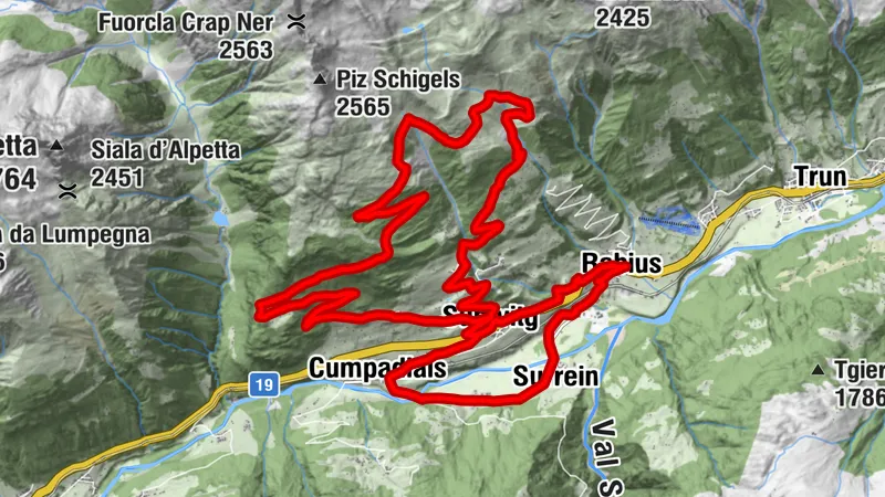 Alp Glivers circular route