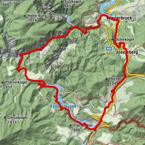 Ötschergräben Runde über Wienerbruck, Josefsberg und Erlaufsee
