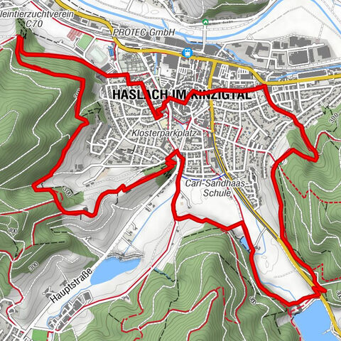 Haslach - The Panoramaweg Süd