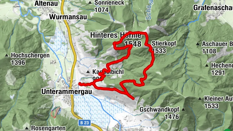 Mountain route - Stierkopf