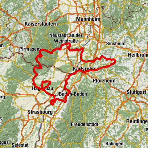 Transboundary cycling circuit "Remarkable natural spaces" (PAMINA area)