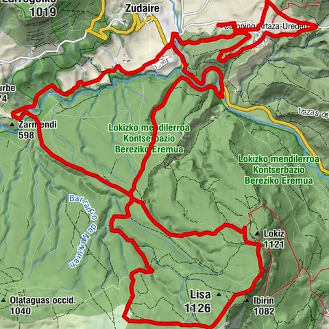 Lokiz i Uiarra - Kemping Artaza Route 8