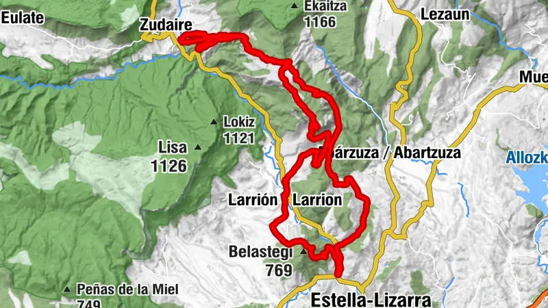 Larraiza, Rulez, Belastegi i Eraul - Camping Artaza Route 9