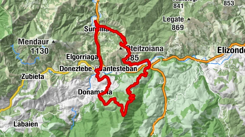 Demanda i Urkidi - Kemping Aritzigain Trasa 9