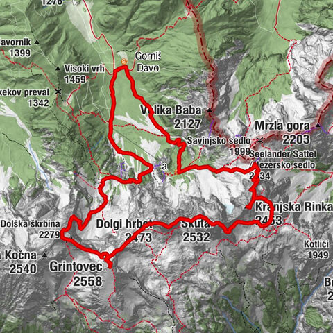 Steiner Alpen - Grintovec 2.558m - Anspruchsvolle Überschreitung