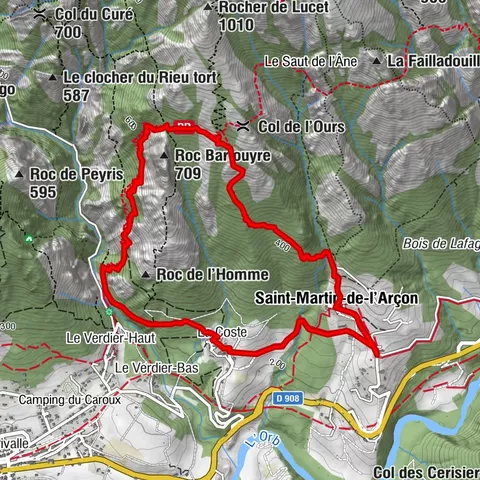 HIKING OF THE BALCONS DU CAROUX