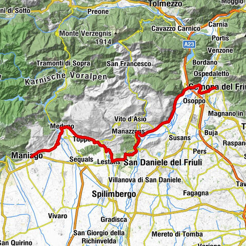 Maniago - Gemona del Friuli (C302)