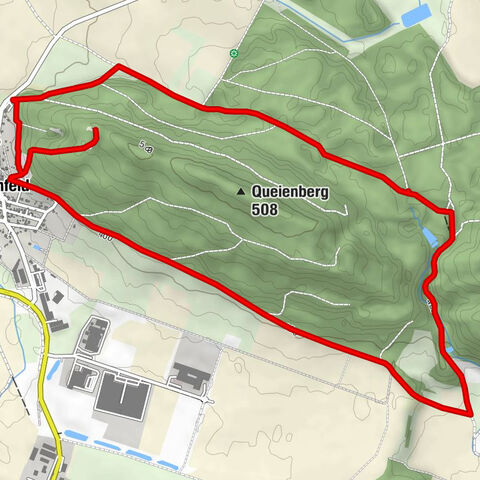 Queienberg - Irrtaler ponds - Queienfeld - Grabfeld - circular route