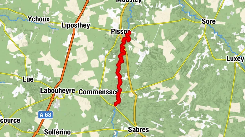 Grande Leyre landaise de Commensacq à Pissos